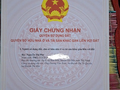 Cần bán đất    ấp 4, xã truông mít, tây ninh 2