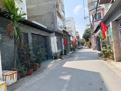 Khai xuân siêu phẩm liên khu 4-5 gần chợ bình thành 64m2 -4 tầng -hẻm 6m -giá 5 tỷ 6 0