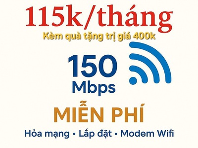Lắp đặt internet wifi siêu khuyến mại 0