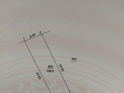 Gia đình cần bán 156m2  80m2 thổ cư  lô đất vuông vắn nở hậu, mặt tiền 6m, nở hậu 6.4m 2