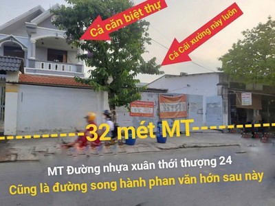 Bán nhà mặt tiền 32x44m giá 50 tỷ đường xuân thới thượng 24 0