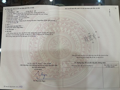 Bán đất thổ cư   đồng ốc, lại yên   vị trí đẹp, ô tô vào nhà 0