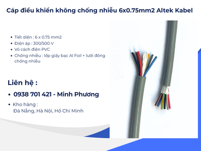 Cáp điều khiển không chống nhiễu Altek Kabel 6x0.75mm2 Đà Nẵng, Hà Nội, Hồ Chí Minh 2