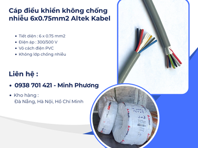 Cáp điều khiển không chống nhiễu Altek Kabel 6x0.75mm2 Đà Nẵng, Hà Nội, Hồ Chí Minh 0