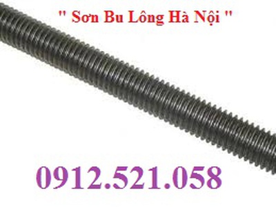 Thanh ty ren thép ren ngược M12 dài 1 mét Thanh Trì 0968521058 Thanh Sơn có đai ốc ren trái M12 thép 1
