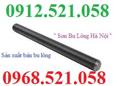 Thanh ty ren thép ren ngược M12 dài 1 mét Thanh Trì 0968521058 Thanh Sơn có đai ốc ren trái M12 thép 2