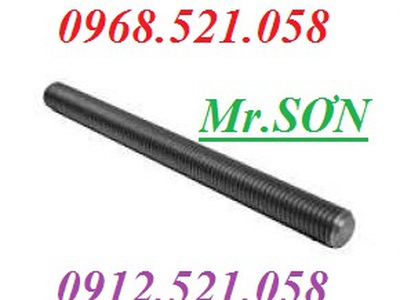 Thanh ty ren thép ren ngược M12 dài 1 mét Thanh Trì 0968521058 Thanh Sơn có đai ốc ren trái M12 thép 3