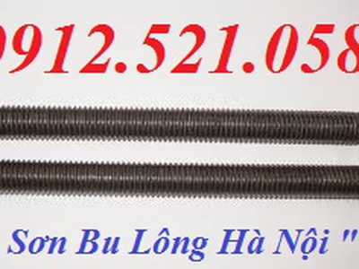 Thanh ty ren thép ren ngược M12 dài 1 mét Thanh Trì 0968521058 Thanh Sơn có đai ốc ren trái M12 thép 5