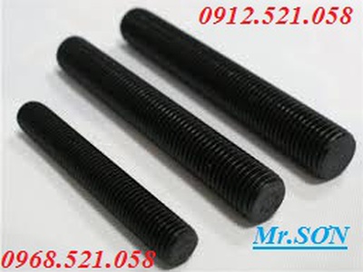 Thanh ty ren thép ren ngược M12 dài 1 mét Thanh Trì 0968521058 Thanh Sơn có đai ốc ren trái M12 thép 6