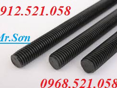 Thanh ty ren thép ren ngược M12 dài 1 mét Thanh Trì 0968521058 Thanh Sơn có đai ốc ren trái M12 thép 7