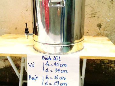 Bình inox cách nhiệt hai lớp chất lượng cao 16