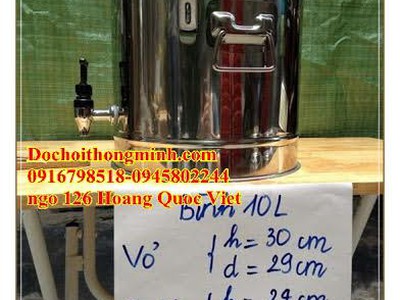 Bình inox cách nhiệt hai lớp chất lượng cao 10