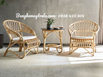 Bộ bàn trà mây phòng ngủ 4