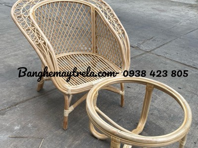 Bộ bàn trà mây phòng ngủ 6