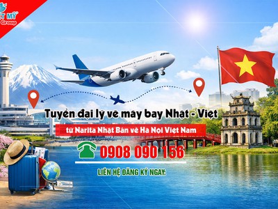 Tuyển đại lý vé máy bay Nhật   Việt tuyến Narita   Hà Nội 0
