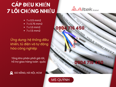 Cáp DVV 7x0.5, 7x0.75, 7x1.0, 7x1.5 Đà Nẵng, Hà Nội, Huế 1