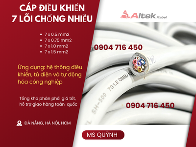 Cáp DVV 7x0.5, 7x0.75, 7x1.0, 7x1.5 Đà Nẵng, Hà Nội, Huế 0