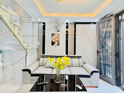 Nhà mới rất đẹp full nội thất cao cấp 1 lầu đông hưng thuận q12 2