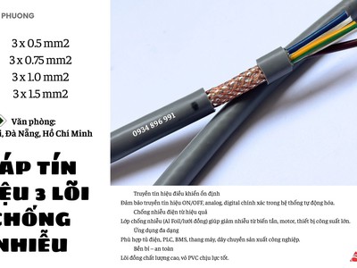 Cáp Điều Khiển 3x1.0mm Chất Lượng Cao Tại Thanh Hóa Nghệ An Hà Tĩnh 0
