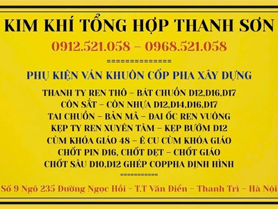 Ốc bu lông mạ kẽm, cáp thép mạ kẽm Thanh Trì Hà Nội 0912521058 Kim khí THANH SƠN có xích mạ kẽm 9