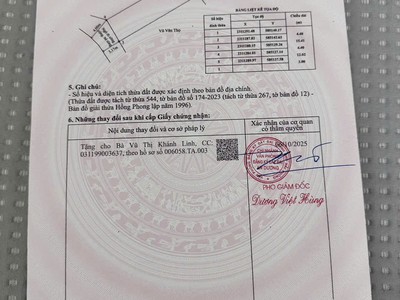 Đất chính chủ - giá tốt tdp hà đỗ 2, phường hồng phong, quận an dương, tp hải phòng 1