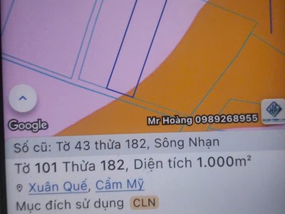 Đất đẹp - đầu tư sinh lời - chính chủ bán đất 2 mặt tiền đường tại sông nhạn, cẩm mỹ, đồng nai. 1