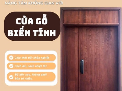 Cửa gỗ biến tính là gì  Giải pháp cửa gỗ cao cấp thách thức mọi thời tiết 1