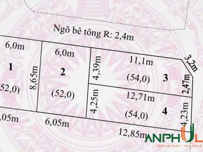 Mở bán 4 lô F0 tại Phường Thiên Hương, TP Hải Phòng 0
