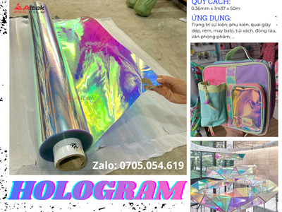 Pvc bảy sắc cầu vòng lấp lánh, chống nước, giá rẻ tại kho 0