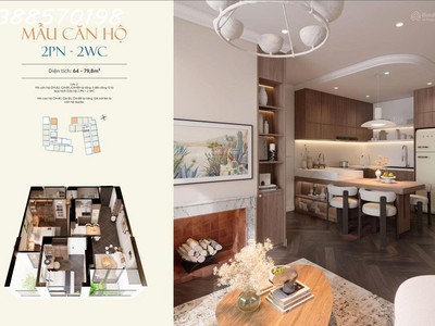 Bán căn hộ 2pn, 2wc, 66m2 tại the zenith hải phòng, giá 2,3 tỷ 2