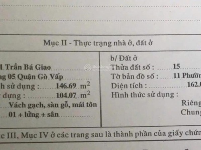 Bán nhà mặt tiền trần bá giao, 6.5m x 25m cn 163m2 - dãy trọ đang cho thuê giá 17 tỷ 1