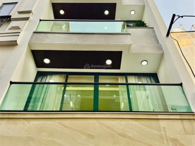 Nhà mới xây hẻm 5m dương quảng hàm   có thang máy   diện tích: 4m x 17m 4 lầu 4 phòng 6wc 0