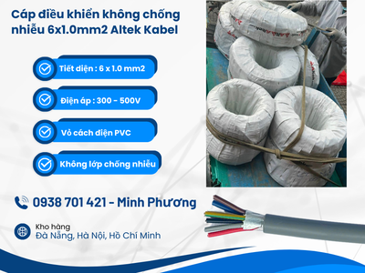 Cáp tín hiệu Altek Kabel không chống nhiễu 6x1.0mm2 Đà Nẵng, Bình Định, Gia Lai 2