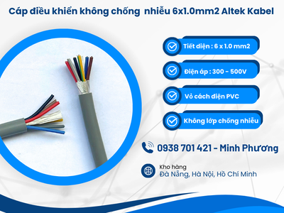 Cáp tín hiệu Altek Kabel không chống nhiễu 6x1.0mm2 Đà Nẵng, Bình Định, Gia Lai 0