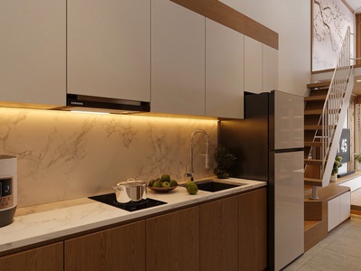 Cho thuê căn hộ 1PN 1 Sun Urban City Hà Nam 45m thiết kế thông tầng, view hồ đẹp, full nội thất 9