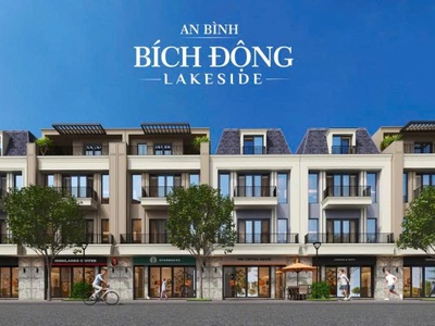 Lô shophouse bích động lakeside   diện tích 126m    đường 22m   mt 7m   giá từ 68 triệu/m   giãn 0