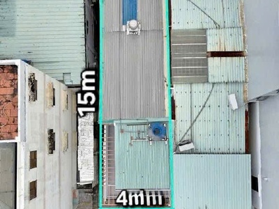 Bán nhà 2 mặt tiền kd đ.cách mạng tháng 8   đỗ thị lời, quận 3 - dt vuông đẹp 4m 15m full thổ - chỉ 3