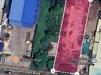 Mặt tiền nguyễn văn bứa   ngang 20m bề thế   giá đầu tư 26 tỷ 0