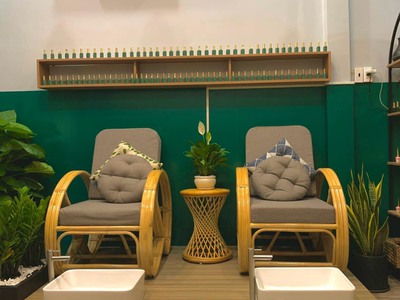 Ghế mây tre đan cho nail, spa 0