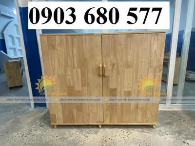 Tủ kệ gỗ mầm non cho trẻ nhỏ sử dụng, an toàn, chất lượng 9