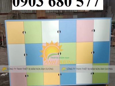 Tủ kệ gỗ mầm non cho trẻ nhỏ sử dụng, an toàn, chất lượng 7