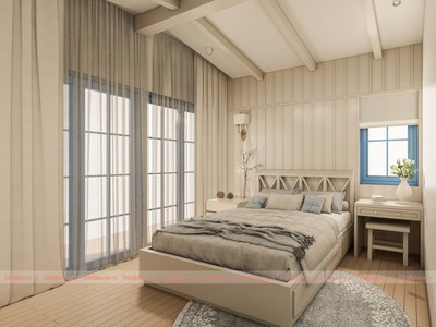 Thiết kế nội thất villa phòng ngủ địa trung hải tại Bà Rịa - Vũng Tàu 0
