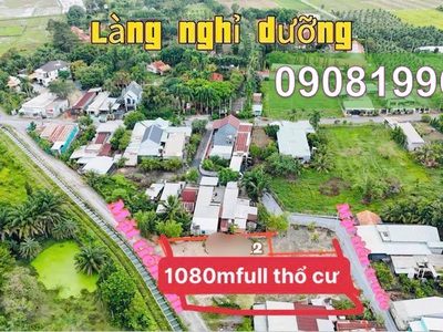 ⭐Chính chủ bán lô đất 1080m full thổ cư tại Trung Lập Thượng  H.Củ Chi cũ , Tp HCM . LH 0908199638 0