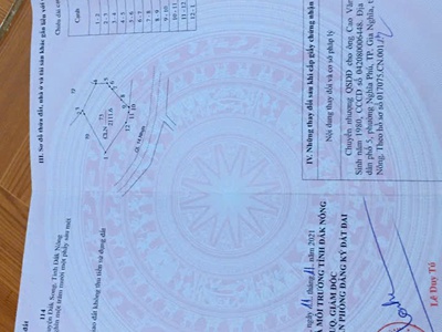 Bán đất giá chỉ 180tr/1 m ngang - đc cũ bon păng sim, xã trường xuân, huyện đăk song, tỉnh đăk nông 1