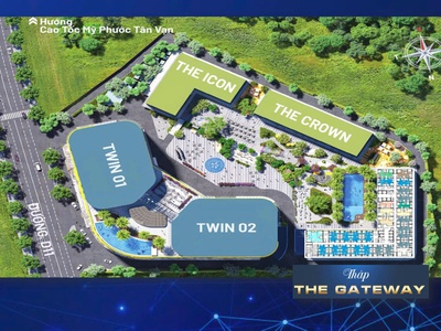 Chỉ 150 tr sở hữu tháp đôi bcons center city đ.thống nhất p. đông hòa- phồn hoa chuẩn mực thượng lưu 4