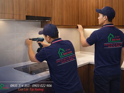 Tủ Bếp Gỗ Chữ I Nhỏ Gọn   Thi Công Theo Yêu Cầu Chuẩn Xưởng 8