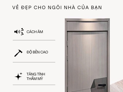 Cửa Gỗ Carbon bền,chắc,hiện đại 1
