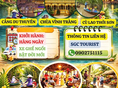 Mỹ Tho - Bến Tre 1 NGÀY 0