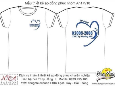 Áo lớp, áo đôi, áo nhóm, áo gia đình tại 40C lạch tray 1
