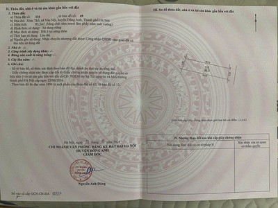 Chính chủ bán đất xóm thố   phúc thịnh, đông anh  vị trí đón sóng hạ tầng 1